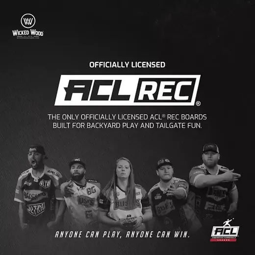 Cornhole Set Mini - Wicked Wood - 60x30cm - Incl zakjes en Draagtas