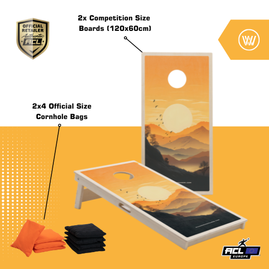 FOOTHILLS - Cornhole Set - 2 board / 2x4 bags