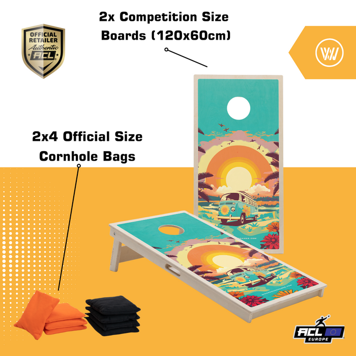 HIPPY - Cornhole Set - 2 board / 2x4 bags