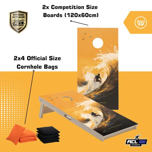 SURF - Cornhole Set - 2 board / 2x4 bags