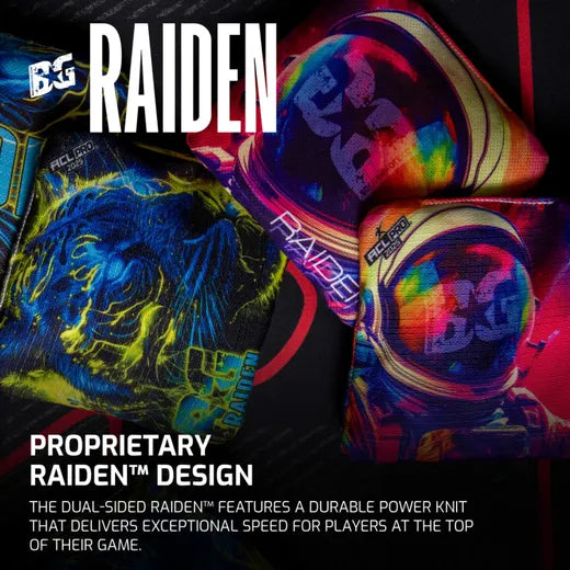 BG - Raiden - 2025 - ACL PRO - Conjunto de 1x4 Sacos de Cornhole