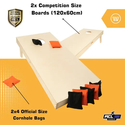 Cornhole Set - Blanco - 120x60cm - Incl 2x4 Cornhole Bags - ACL REC - Main USP