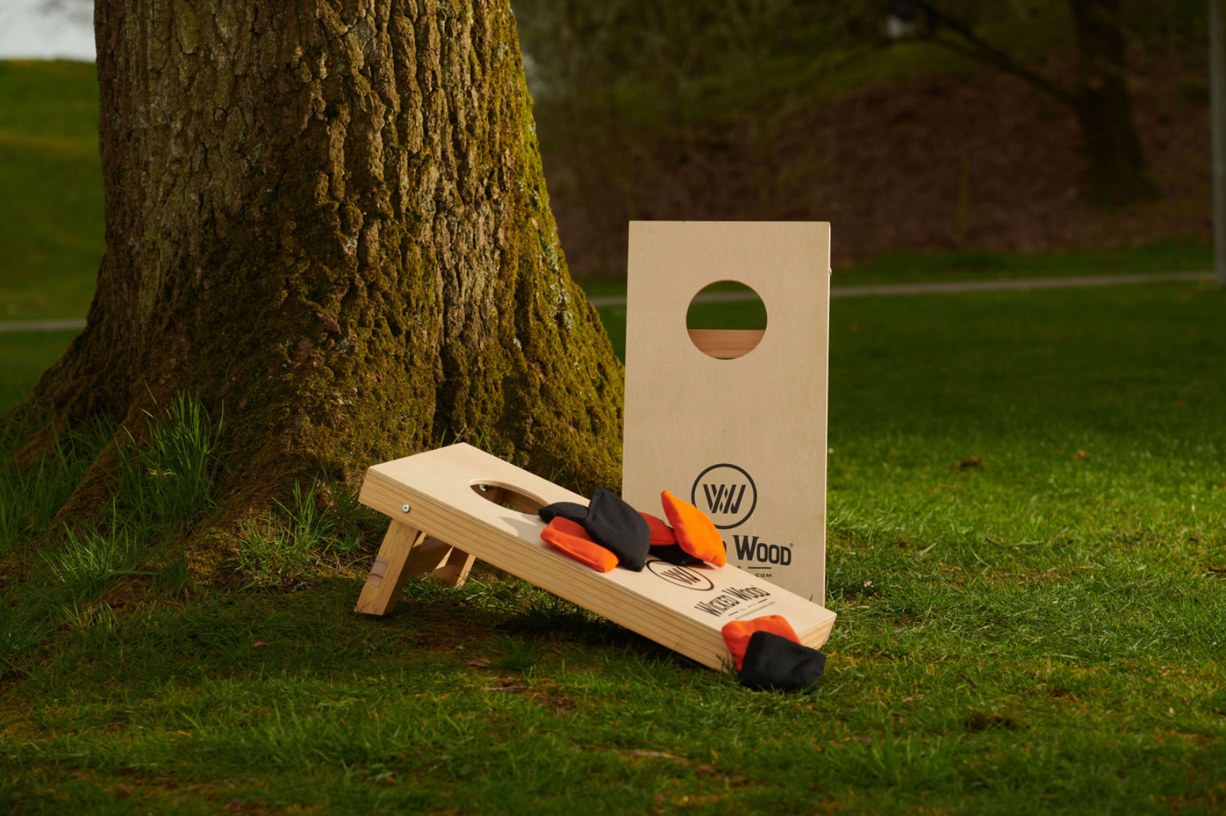 Cornhole Set Mini - Wicked Wood - 60x30cm - Incl zakjes en Draagtas - ACL REC