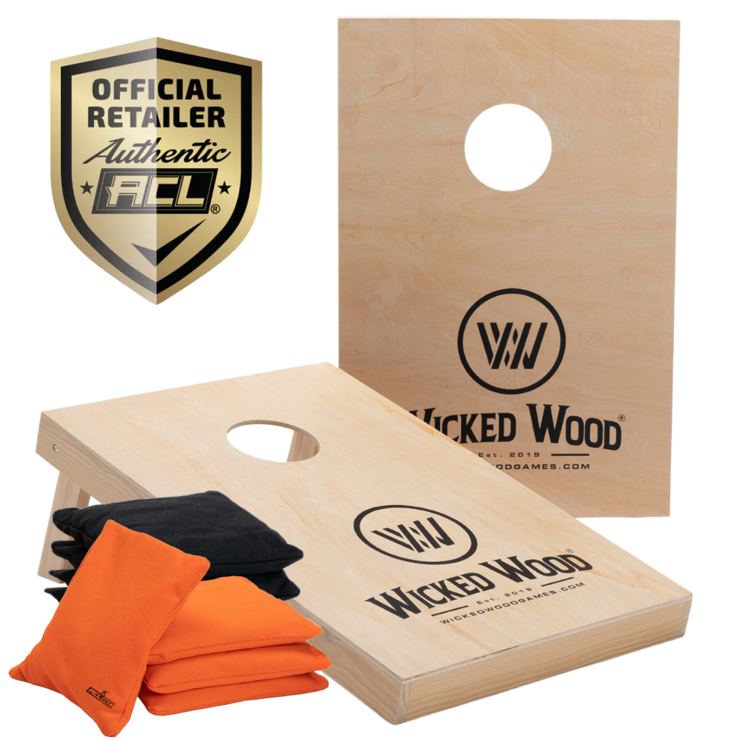 Cornhole Set - 90x60 - Wicked Wood Design Cornhole sets Wicked Wood Games