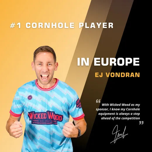 Cornhole Set Mini - Wicked Wood - 60x30cm - Incl zakjes en Draagtas