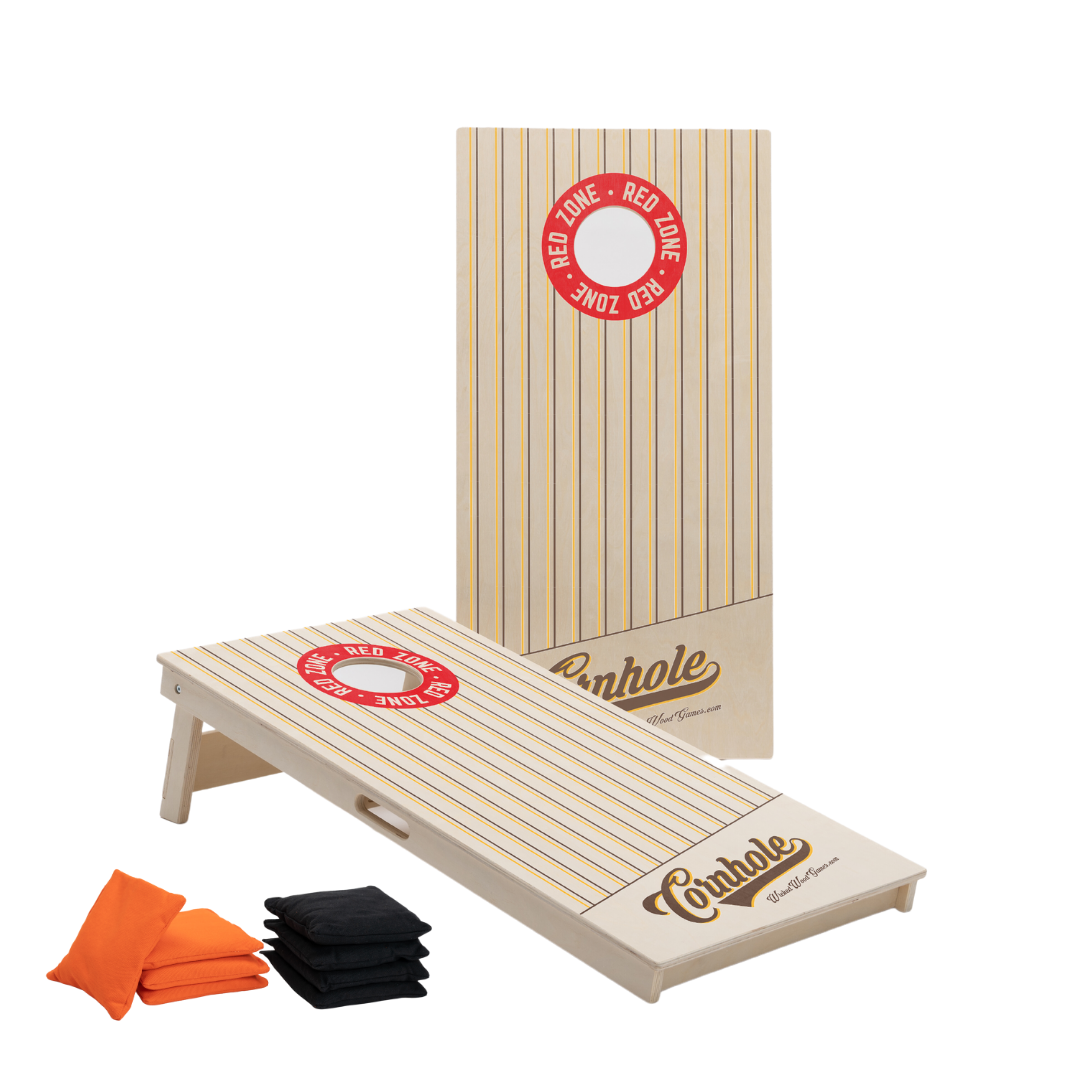 Vintage sports cornhole set