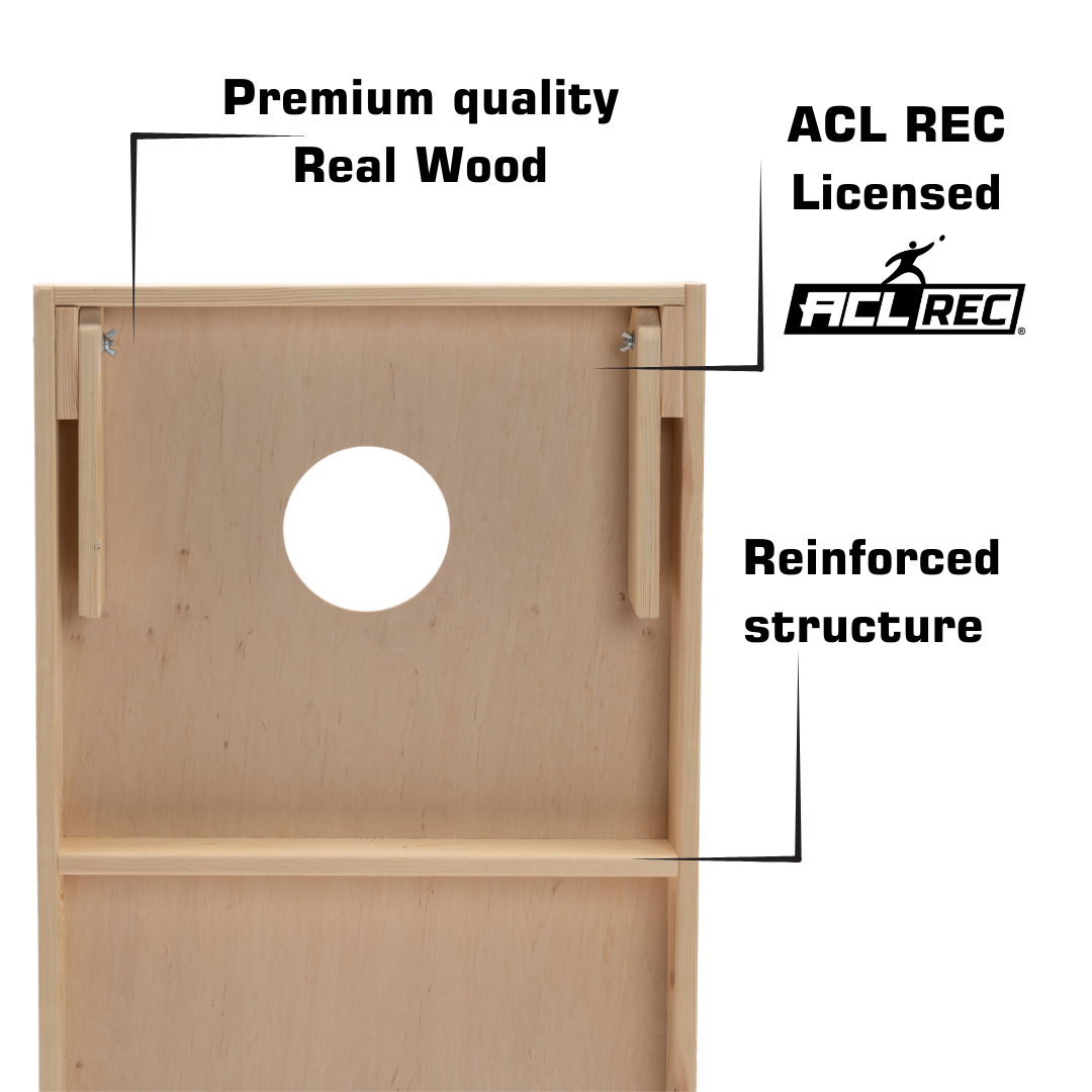 Cornhole Starting Kit - 90x60 - 1x Board / 2x4 Bags - Wicked Wood