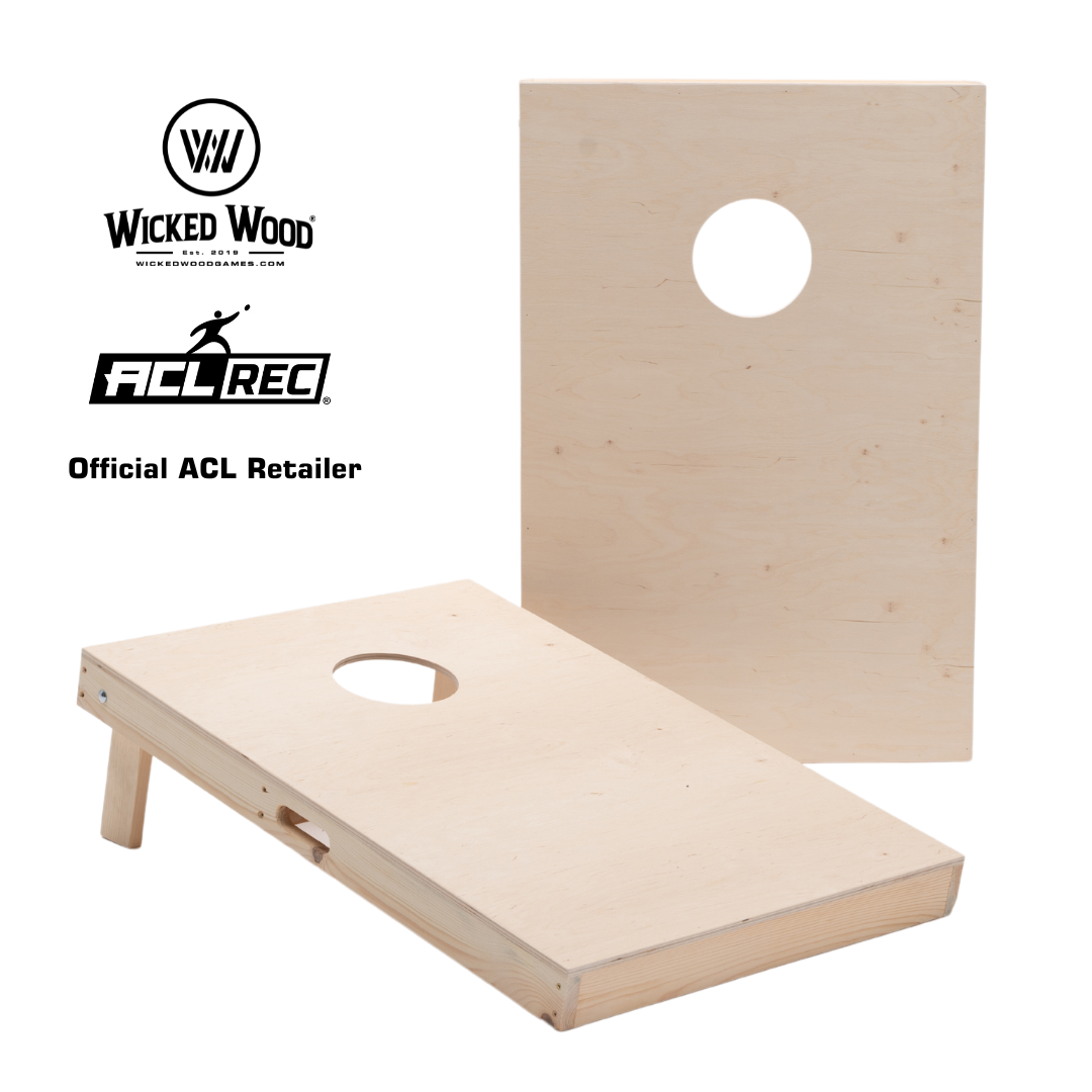 Cornhole Set - 90x60 - Blanco - Wicked Wood Games