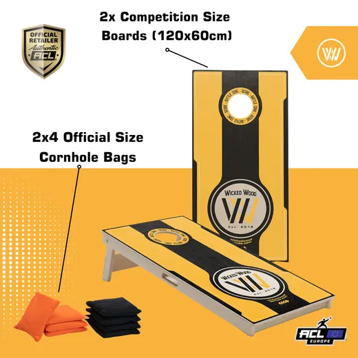 BATTLE ZONE - Cornhole Set - 2 board / 2x4 bags