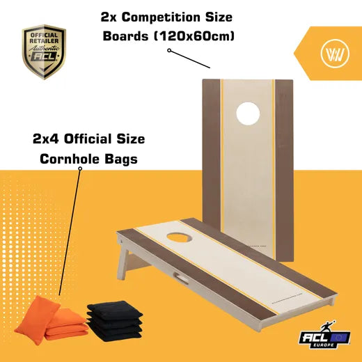 RAILS - Cornhole Set - 2 board / 2x4 bags