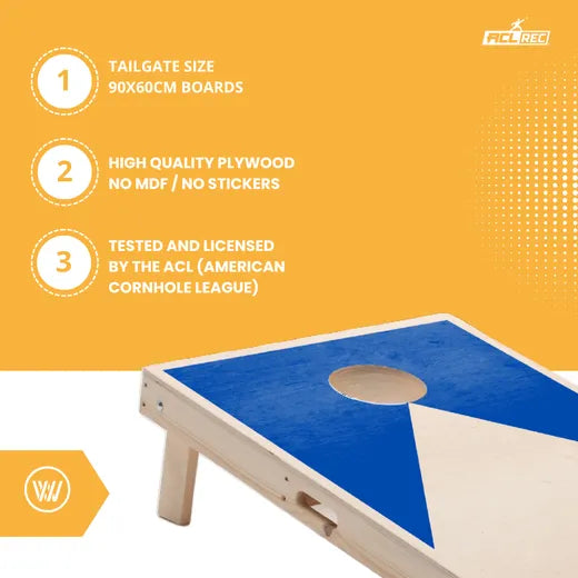 Cornhole Set - 90x60 - Blue