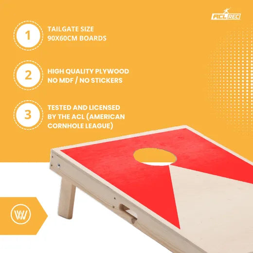 Cornhole Set - 90x60 - Red