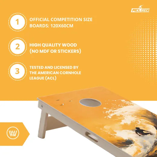 SURF - Cornhole Set - 2 board / 2x4 bags