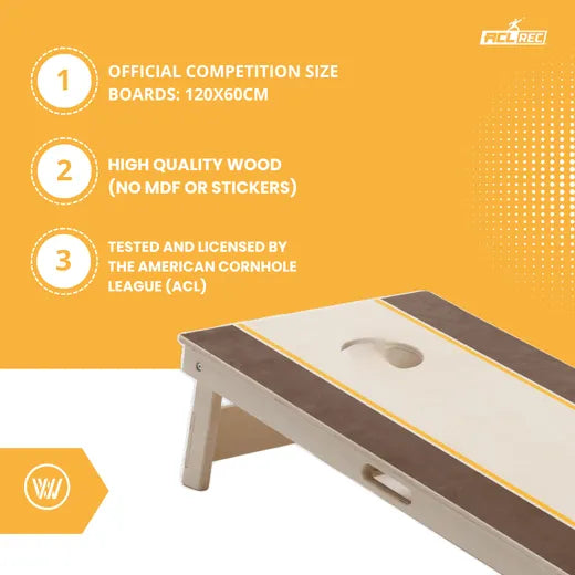 RAILS - Cornhole Set - 2 board / 2x4 bags