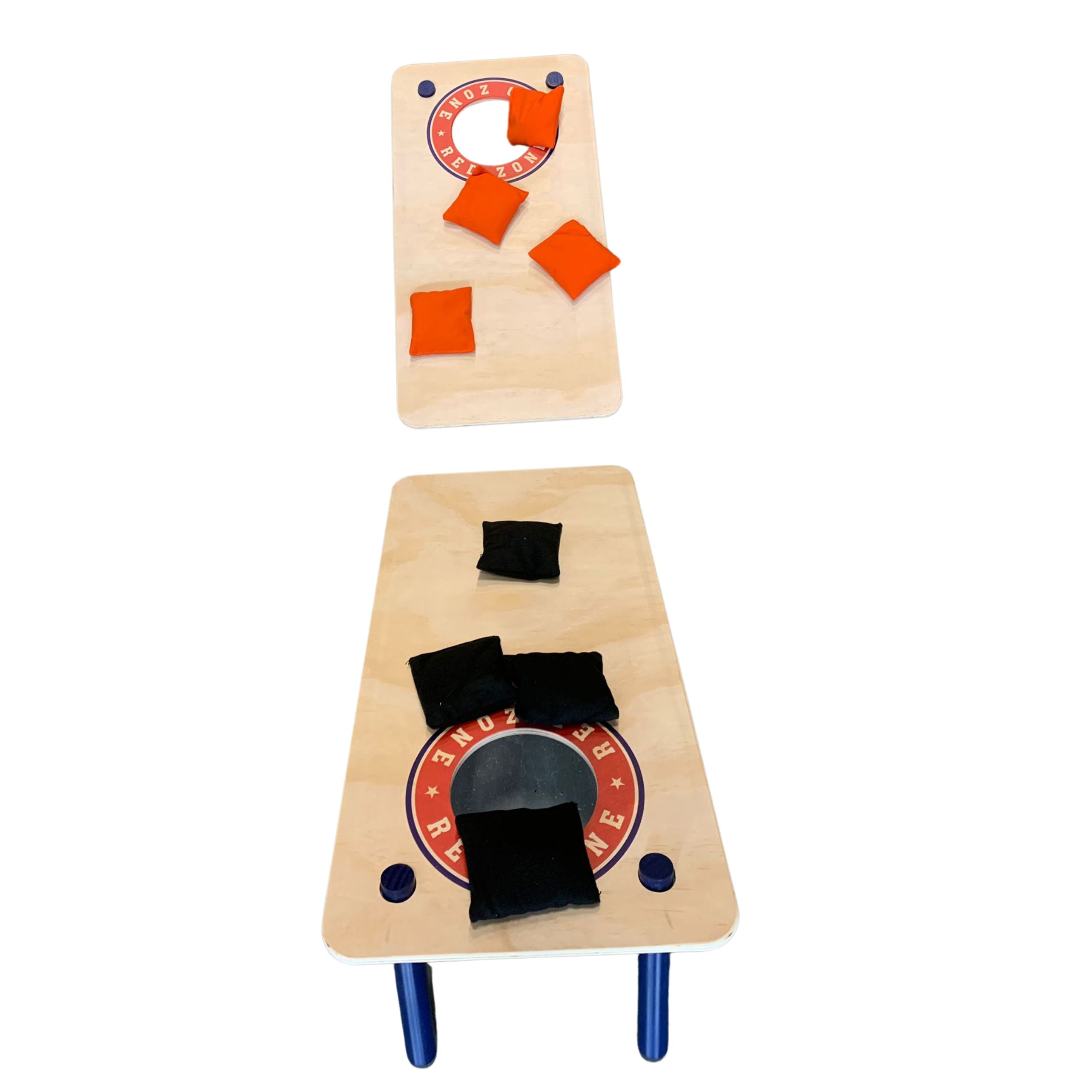 Cornhole Mini Set - Red Zone Style (60x30cm) Cornhole Set Wicked Wood Games