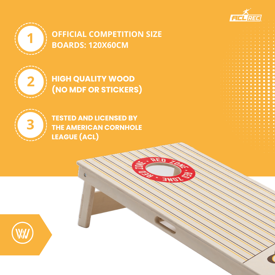 Vintage Cornhole Set - 2 Boards with 8 Bags Included