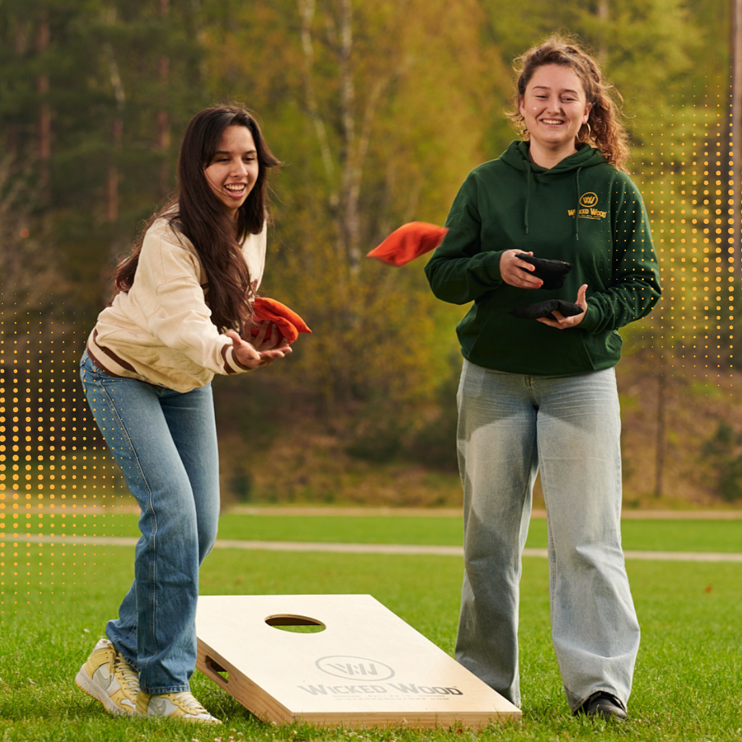 VINTAGE - Cornhole Set - 2 board / 2x4 bags