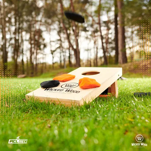 Cornhole Set Mini - Wicked Wood - 60x30cm - Incl zakjes en Draagtas