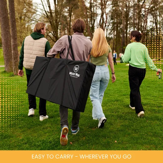 Complete Cornhole Set 90x60 - Red Zone - 2x4 Cornhole Bags - Incl Carrying Bag.