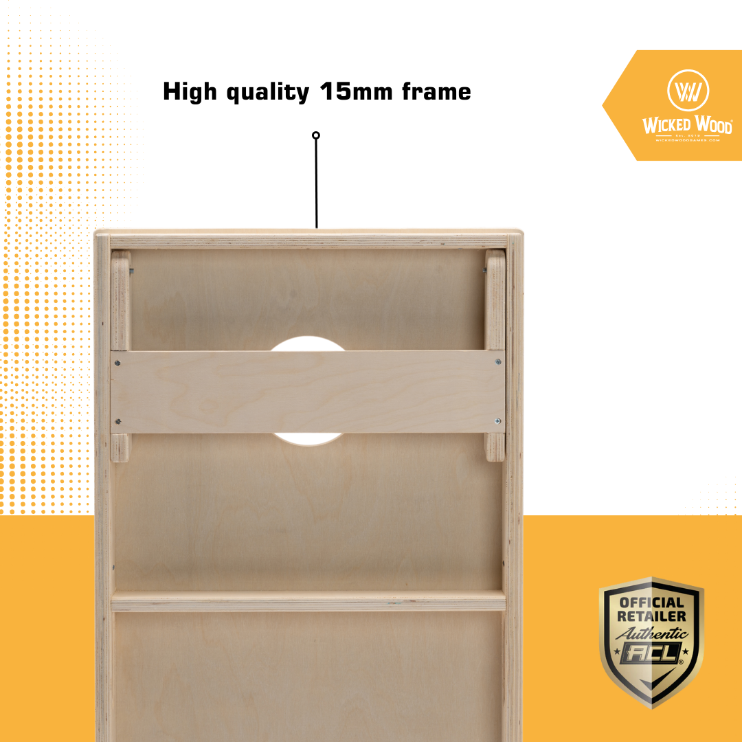 Vintage Cornhole Set - 2 Boards with 8 Bags Included