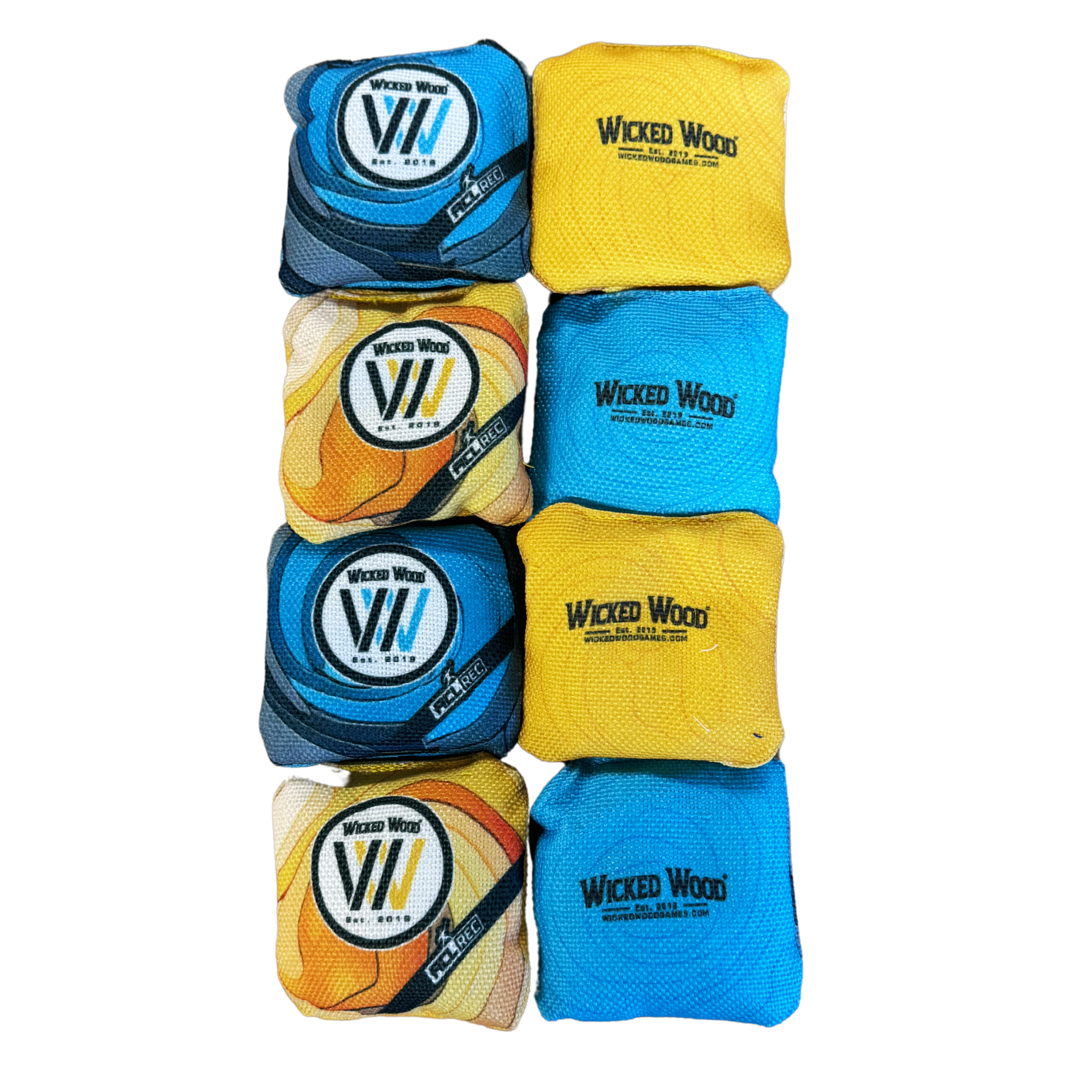 2x4 Premium Mini Cornhole Bags - REC - 9x9cm Cornhole Bags Wicked Wood Games