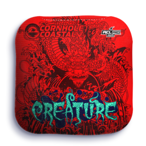 Cornhole Coastal - Creatures 2026 - ACL Pro Bags Cornhole Bags Coastal - Far East Red