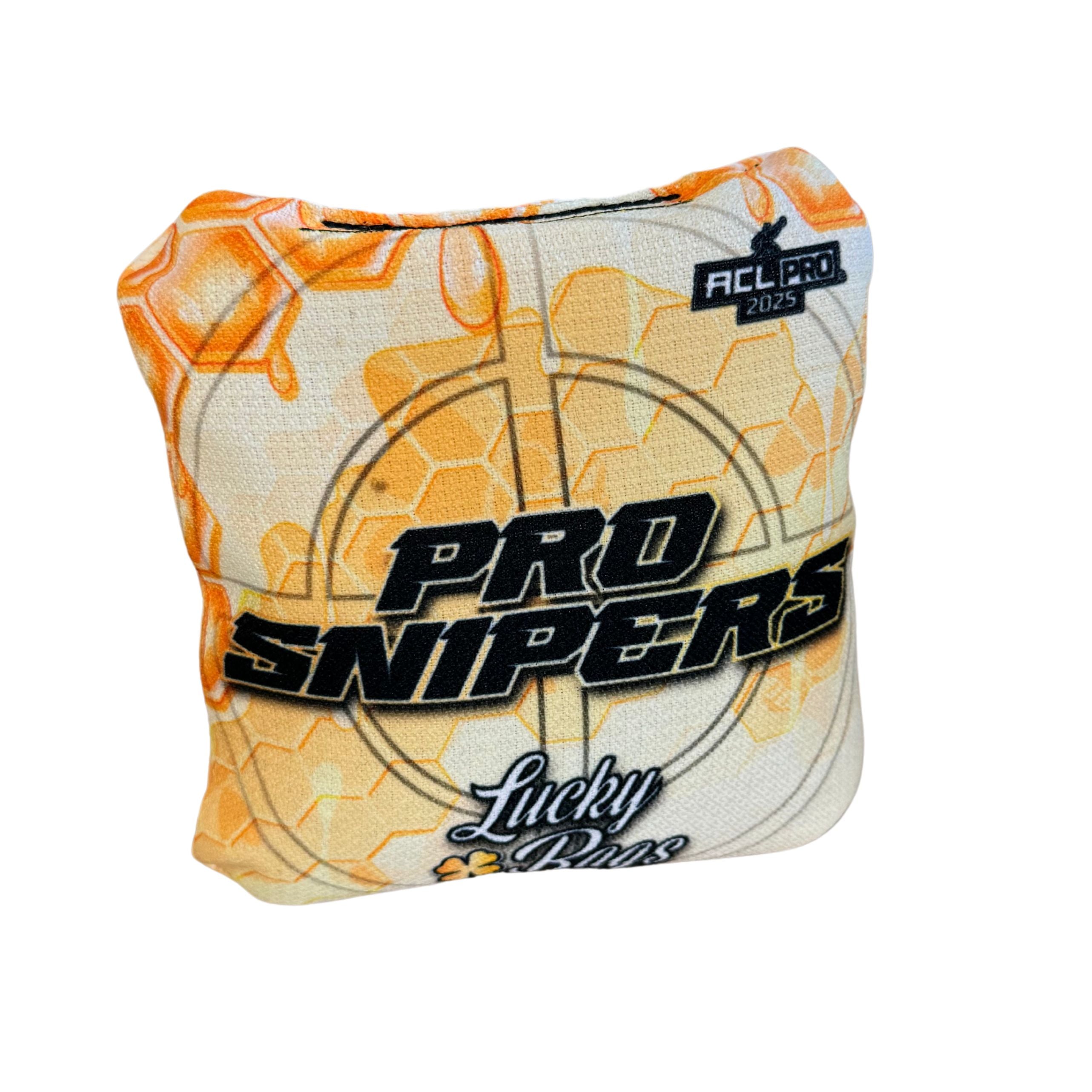 Lucky Bags - Pro Snipers 2025 - 1x4 Cornhole Bags Cornhole Bags Ultra Cornhole Oranje