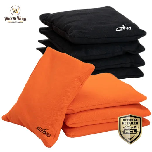 2x4 Cornhole Bags ACL REC - Granulate Filling - Orange/Black