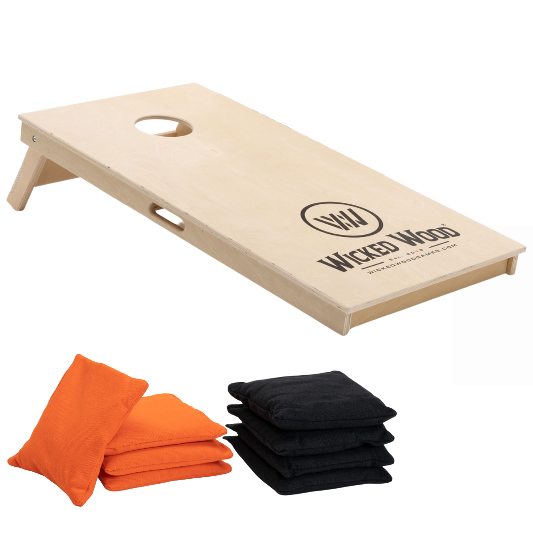 Cornhole Starting Kit - 12mm / 15mm - 120x60 - 1x Board / 2x4 Bags