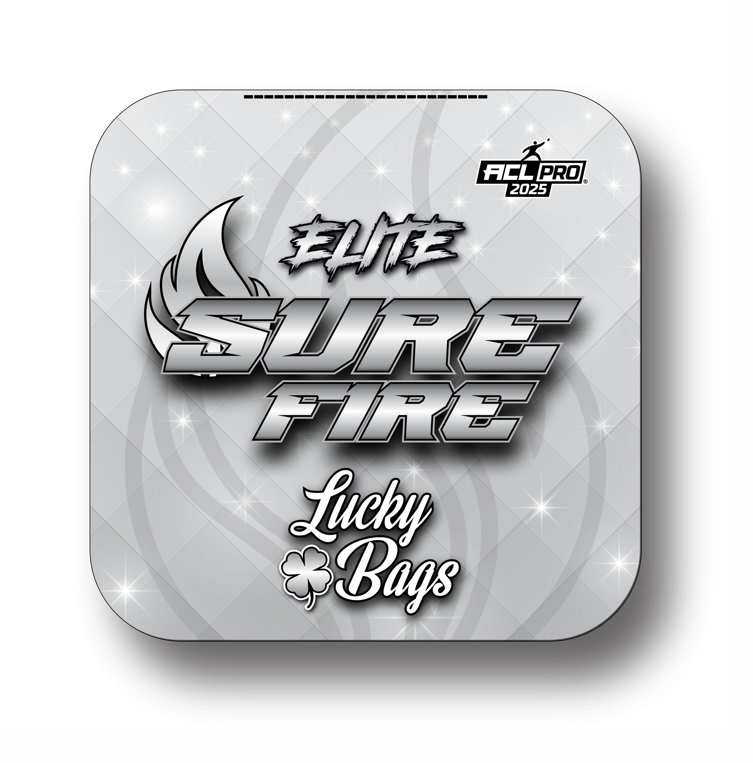 Lucky Bags - Surefire Elite 2025 - 1x4 Cornhole Bags Cornhole Bags Lucky Bags White