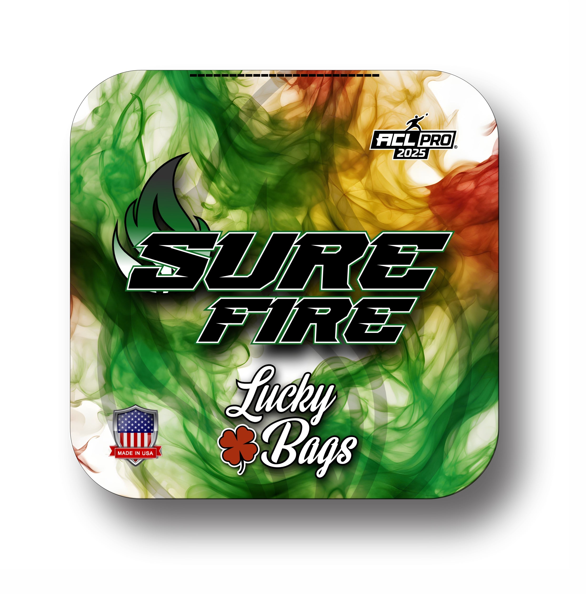 Lucky Bags - Surefire 2025 - 1x4 Cornhole Bags Cornhole Bags Lucky Bags Green