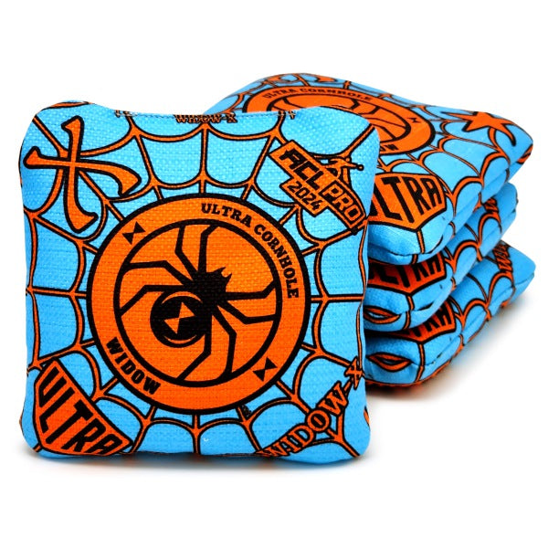 Ultra Widow 2025 - X - 1x4 Cornhole Bags Cornhole Bags Ultra Cornhole Light Blue/Orange