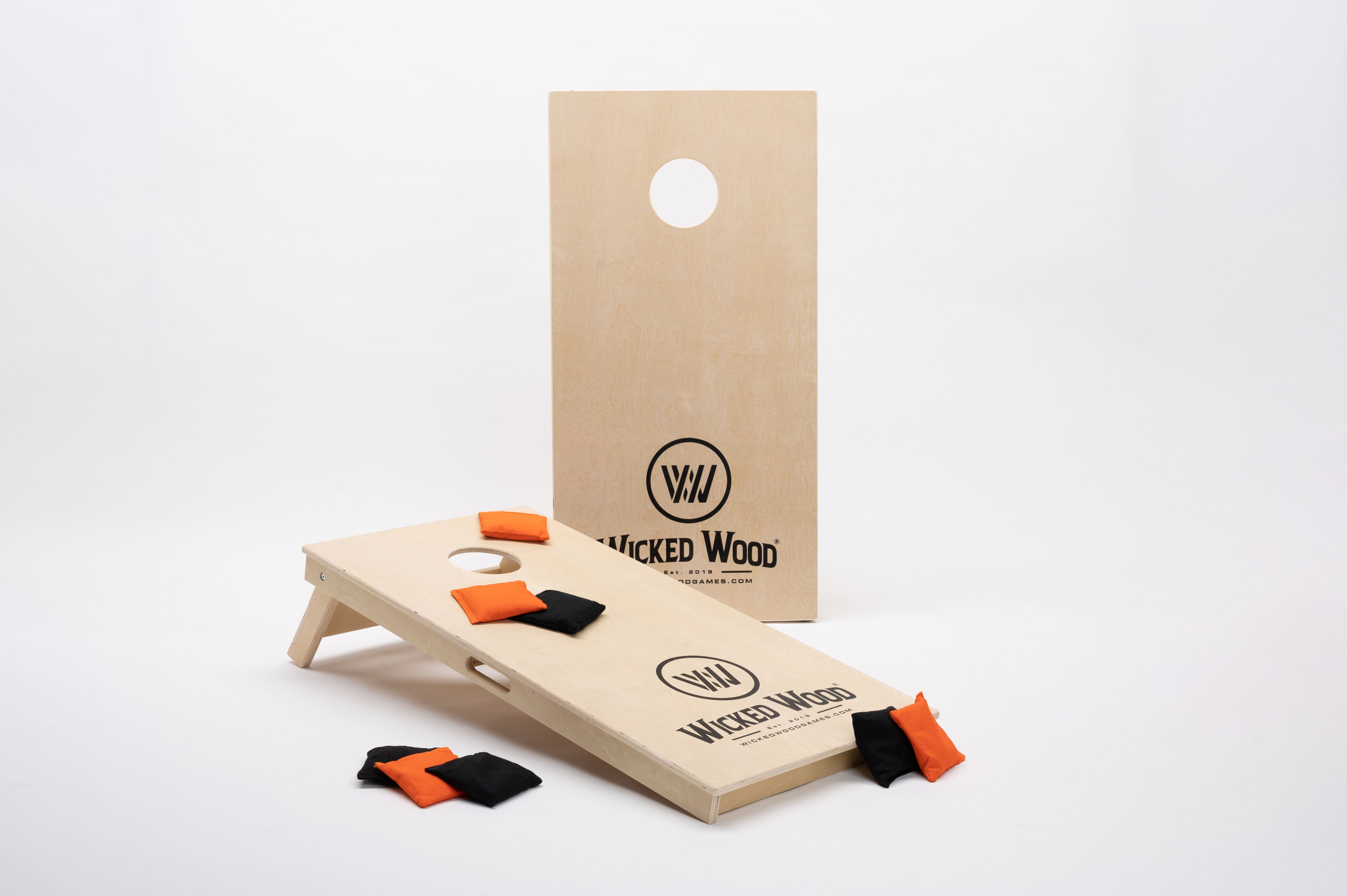 Wicked Wood Games Boads - Comp Set - 120x60 - Wicked Wood Logo