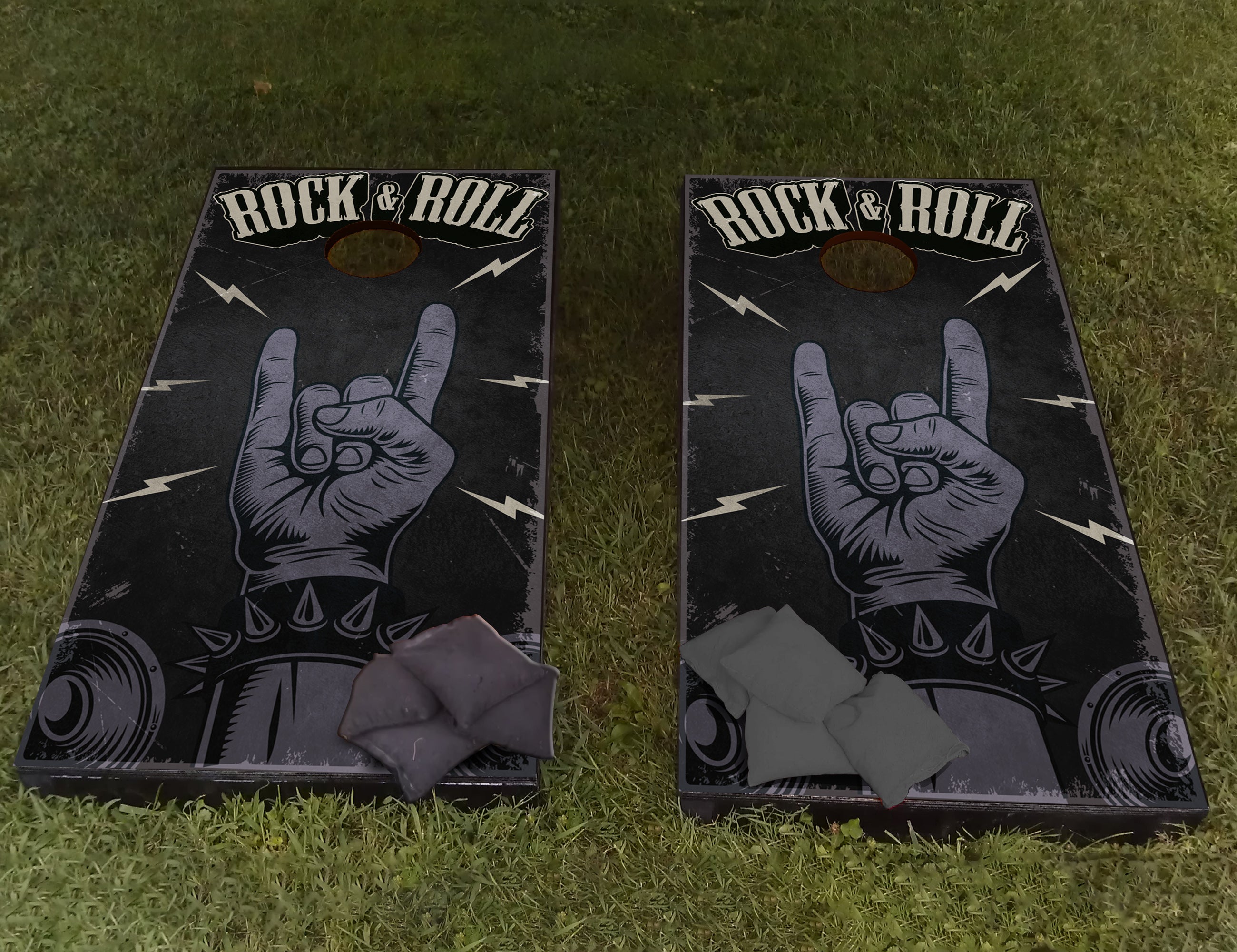 Cornhole Set - Rock 'n Roll - 120x60cm