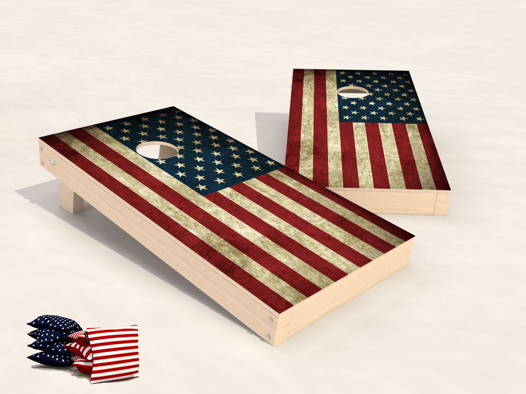 Cornhole Country Set - USA/Ireland Package - 120x60cm - 2x4 bags - Wicked Wood Games