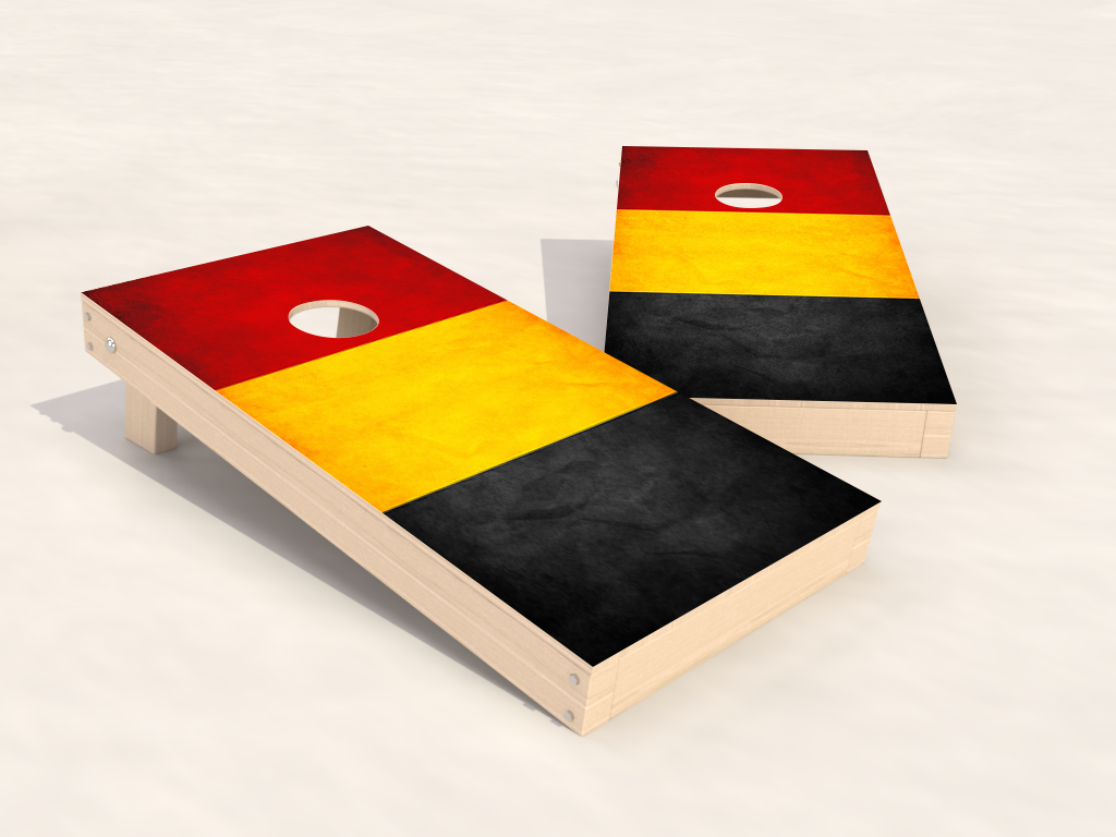 Belgium themed cornhole set