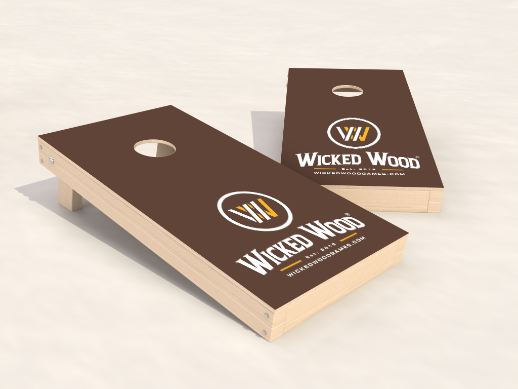 Cornhole Set - Wicked Wood Vinyl Print - 90x60cm - Wicked Wood Games